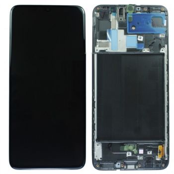 Дисплей Samsung A705 (SM-A705F, SM-A705FN/DS) Galaxy A70 с сенсором (тачскрином) черный с рамкой Оригинал