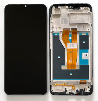 Дисплей Realme C11 2021 RMX3231. Realme C21 RMX3201. Realme C20 RMX3063, RMX3061 с сенсором (тачскрином) черный с рамкой Оригинал