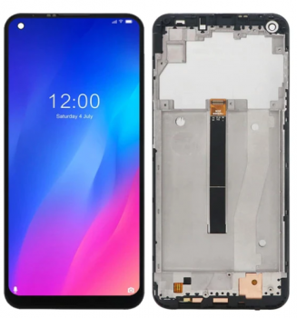Дисплей Doogee N30 с сенсором (тачскрином) черный с рамкой Оригинал