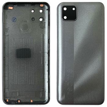 Задняя крышка корпуса Realme C11 RMX2185 серая Оригинал