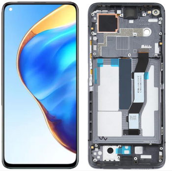 Дисплей Xiaomi Mi10T M2007J3SY, Mi10T Pro M2007J3SG с сенсором (тачскрином) черный с рамкой Оригинал