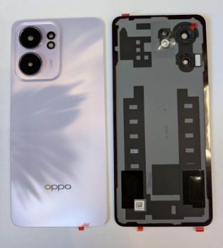 Задняя крышка корпуса Oppo Reno 13FS CPH2699. Oppo Reno 13F 5G. Oppo Reno 13F 4G CPH2701 фиолетовая Оригинал
