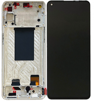 Дисплей Oppo Reno 6 5G CPH2251 с сенсором (тачскрином) черный с рамкой Оригинал
