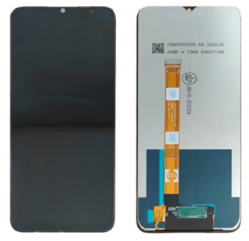 Дисплей Oppo A54s CPH2273 с сенсором (тачскрином) черный Оригинал