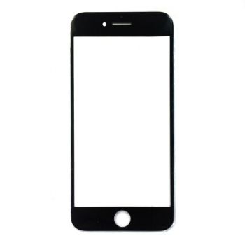 Стекло сенсорного экрана iPhone 7 черное с рамкой ОСА-пленкой Оригинал