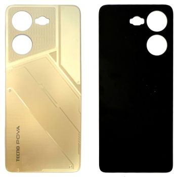 Задняя крышка корпуса Tecno Pova 5 LH7n золотая Оригинал