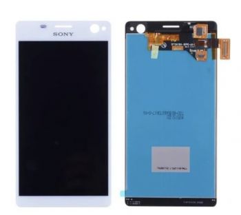 Дисплей (LCD) Sony E5333 Xperia C4 Dual, E5343, E5363 с сенсором белый Оригинал