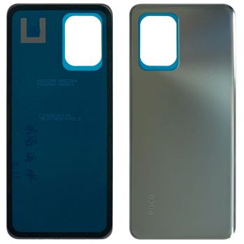 Задняя крышка корпуса Xiaomi Poco X4 GT 22041216G серебристая Оригинал