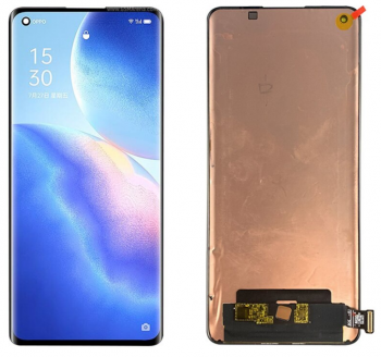 Дисплей Oppo Reno 5 Pro 5G CPH2201 с сенсором (тачскрином) черный Оригинал