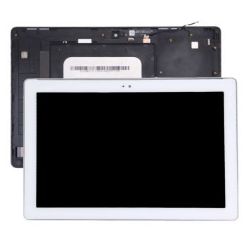 Дисплей Asus Z301M, Z301ML, Z301MFL P028 ZenPad 10 с сенсором (тачскрином) белый с рамкой золотого цвета Оригинал