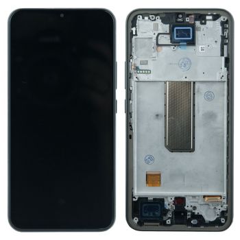 Дисплей Samsung A346 (SM-A346E, SM-A346B) Galaxy A34 с сенсором (тачскрином) черный с рамкой OLED