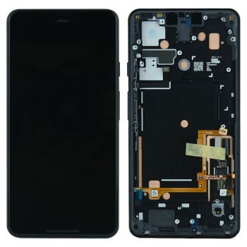 Дисплей Google Pixel 3 XL G013C, G013D с сенсором (тачскрином) черный с рамкой Оригинал