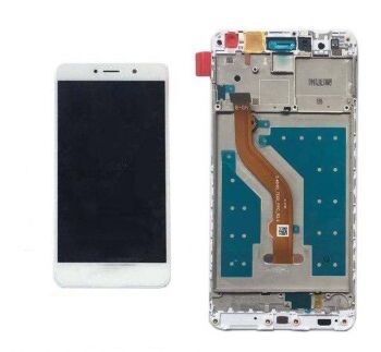 Дисплей (LCD) Huawei Y7 2017 (TRT-L21), Y7 Prime, Nova Lite Plus с сенсором белый + рамка