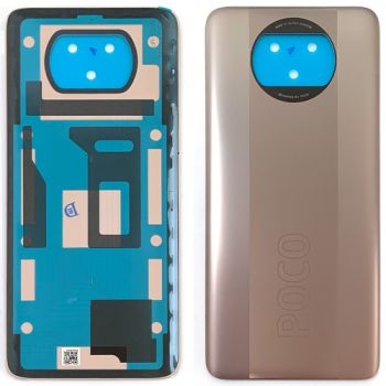 Задняя крышка корпуса Xiaomi Poco X3 Pro M2102J20SG, M2102J20SI бронзовая Оригинал