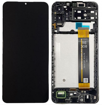 Дисплей Samsung M135 (SM-M135F, SM-M135F/DS) Galaxy M13 с сенсором (тачскрином) черный с рамкой Оригинал