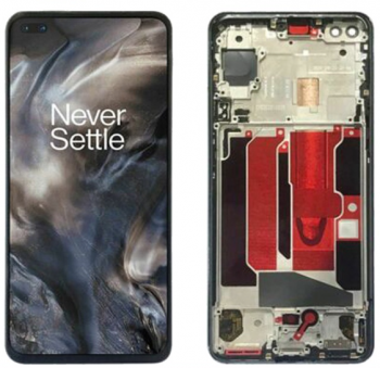 Дисплей OnePlus Nord AC2001, AC2003 с сенсором (тачскрином) черный с рамкой Оригинал