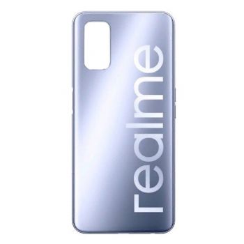Задняя крышка корпуса Realme Q2 RMX2117 серебристая Оригинал