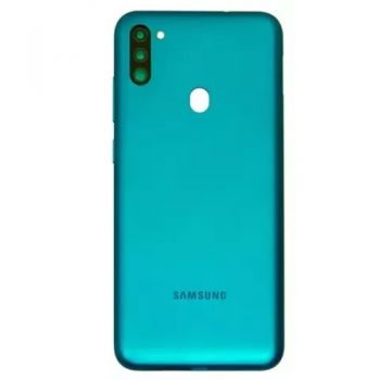 Задняя крышка корпуса Samsung M115 (SM-M115F, SM-M115F/DSN) Galaxy M11 синяя Оригинал