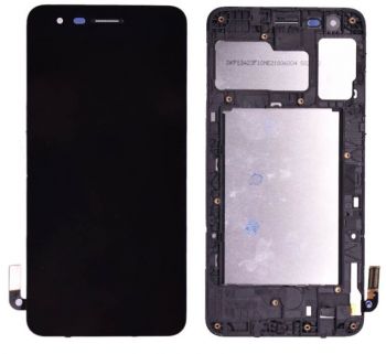Дисплей LG K8 2018, K9 2018 X210, MX210, LMX210 с сенсором (тачскрином) черный с рамкой Оригинал