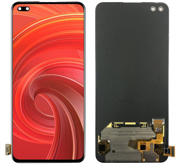 Дисплей Realme X50 Pro 5G RMX2075, RMX2071, RMX2076 с сенсором (тачскрином) черный Оригинал