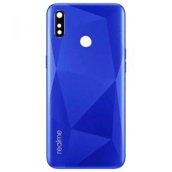 Задняя крышка корпуса Realme 3i RMX1827 синяя Оригинал