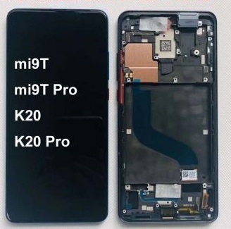 Дисплей Xiaomi Mi9T, Mi9T Pro, Redmi K20, Redmi K20 Pro с сенсором (тачскрином) черный с рамкой Оригинал