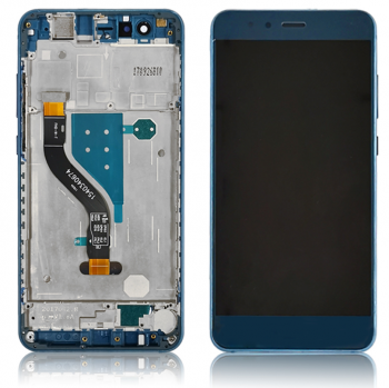 Дисплей Huawei P10 Lite WAS-LX1, WAS-LX1A, WAS-LX2, WAS-LX3 с сенсором (тачскрином) синий с рамкой Оригинал