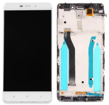 Дисплей (LCD) Xiaomi Redmi 4 Prime, Redmi 4 Pro с сенсором белый + рамка