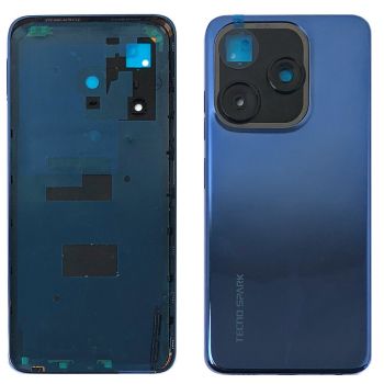 Задняя крышка корпуса Tecno Spark 10C KI5k, KI5m синяя Оригинал