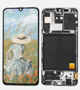 Дисплей Samsung A405 (SM-A405F) Galaxy A40 2019 с сенсором (тачскрином) черный с рамкой OLED