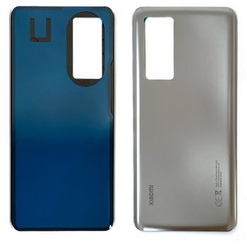 Задняя крышка корпуса Xiaomi 12T 22071212AG, 12T Pro 22081212UG серебристая