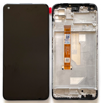 Дисплей Realme 9i RMX3491 с сенсором (тачскрином) черный с рамкой Оригинал
