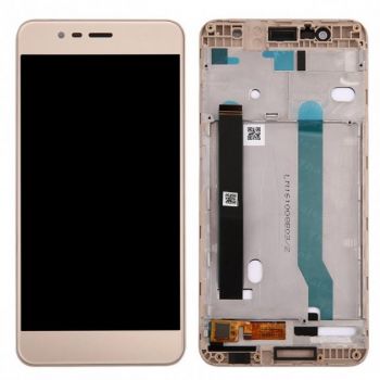 Дисплей (LCD) Asus ZenFone 3 MAX (ZC520TL) 5.2 с сенсором золотой + рамка Оригинал