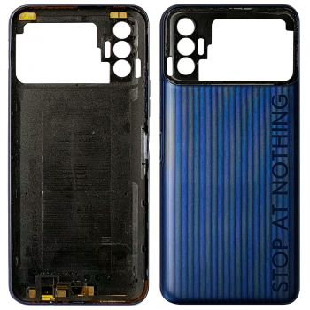 Задняя крышка корпуса Tecno Spark 8p KG7n синяя Оригинал