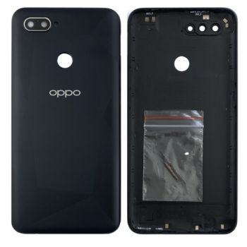 Задняя крышка корпуса Oppo A12, A12s CPH2083, CPH2077 черная Оригинал