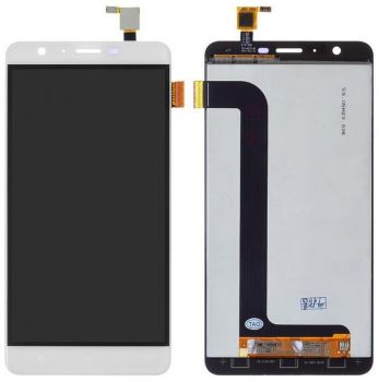 Дисплей (LCD) Oukitel U15 Pro с сенсором белый Оригинал