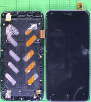 Дисплей Nomi i4500 Beat M1 с сенсором (тачскрином) черный с рамкой Оригинал
