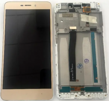 Дисплей (LCD) Xiaomi Redmi 4A с сенсором золотой + рамка Оригинал