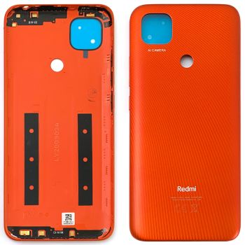 Задняя крышка корпуса Xiaomi Redmi 9C M2006C3MG оранжевая Оригинал