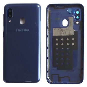 Задняя крышка корпуса Samsung A202 (SM-A202F, SM-A202F/DS) Galaxy A20E 2019 синяя Оригинал