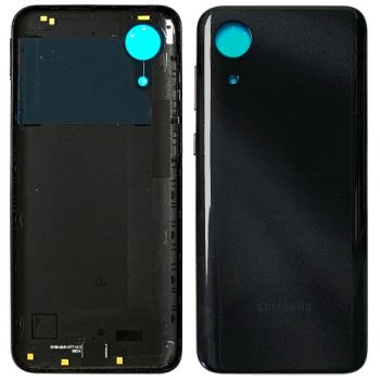 Задняя крышка корпуса Samsung A032 (SM-A032F, SM-A032F/DS) Galaxy A03 Core черная Оригинал