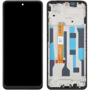 Дисплей Realme C75 RMX3941 с сенсором (тачскрином) черный с рамкой Оригинал