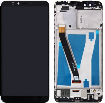 Дисплей (LCD) Huawei Y9 2018 (FLA-LX1, FLA-LX3), Enjoy 8 Plus с сенсором черный + рамка