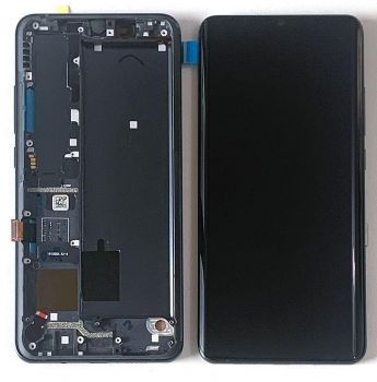 Дисплей Xiaomi Mi Note 10 Lite M2002F4LG с сенсором (тачскрином) черный с рамкой Оригинал