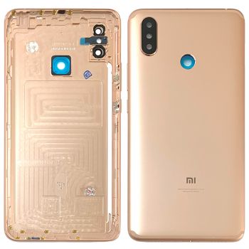 Задняя крышка корпуса Xiaomi Mi Max 3 M1804E4A золотая Оригинал