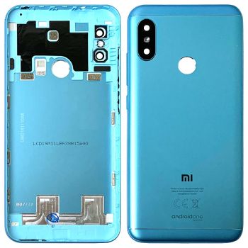 Задняя крышка корпуса Xiaomi Mi A2 Lite, Redmi 6 Pro M1805D1SG синяя Оригинал