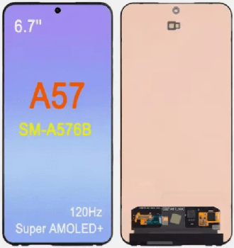Дисплей Samsung A576 (SM-A576B, SM-A576B/DS) Galaxy A57 с сенсором (тачскрином) черный Оригинал