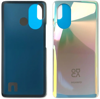 Задняя крышка корпуса Huawei Nova 8 ANG-L02B, ANG-L21B, ANG-L22B, ANG-LX1, ANG-LX2 серебристая Оригинал