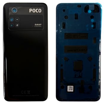 Задняя крышка корпуса Xiaomi Poco M4 Pro 2201117PI, MZB0B5VIN черная Оригинал