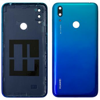 Задняя крышка корпуса Huawei Y7 2019, Y7 Prime 2019 DUB-LX1, DUB-L21, DUB-LX3, DUB-L23 синяя Оригинал